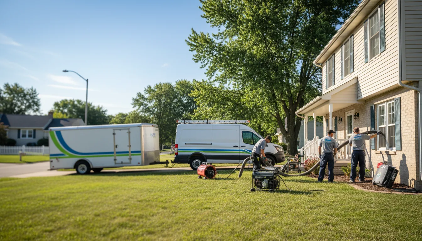 Flooded Basement Restoration And Cleanup With Repair in Elmwood, WI near me